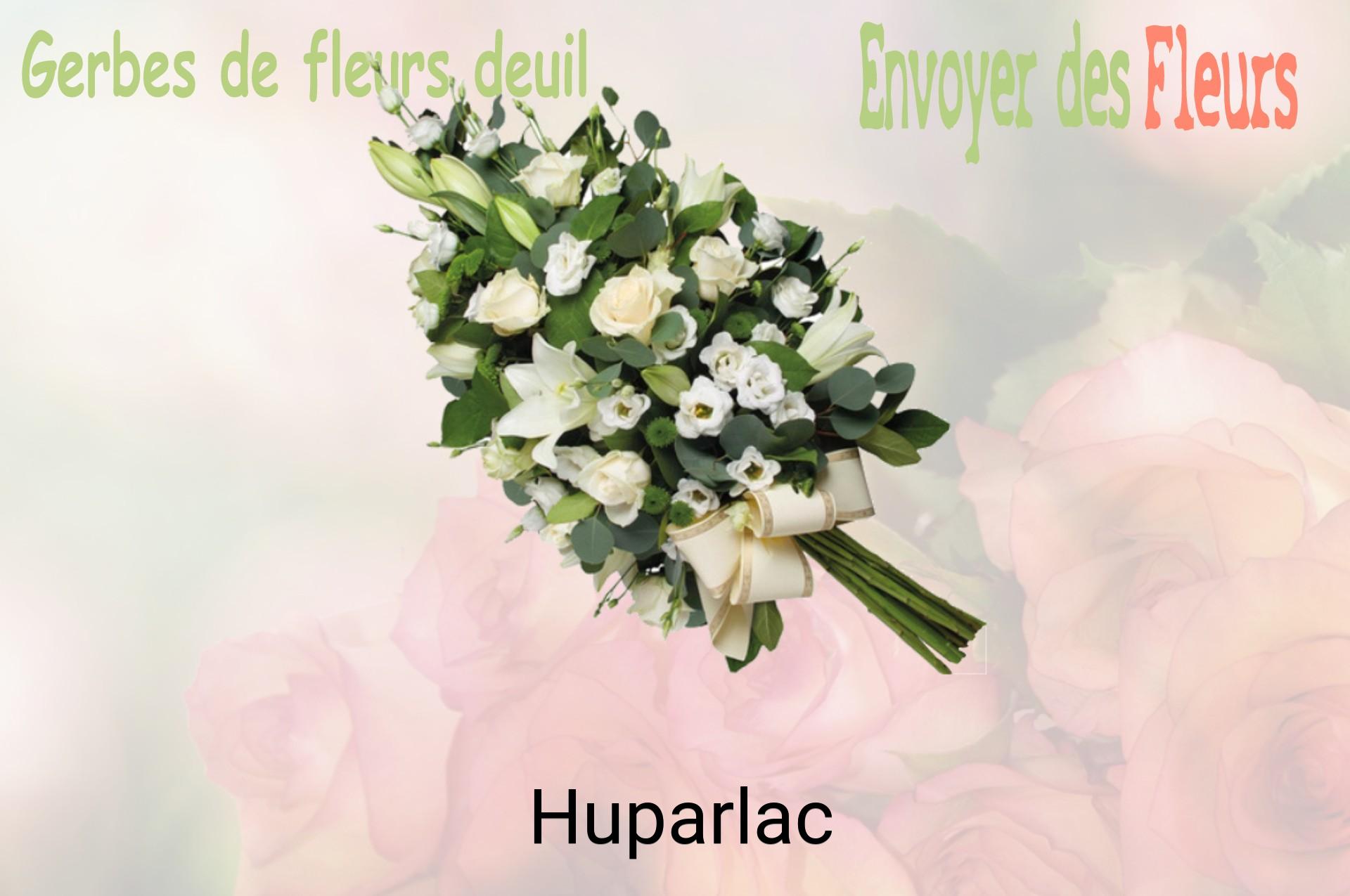 Gerbe de fleurs de deuil livrée à Huparlac